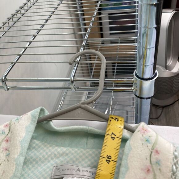 Earth Angels Women's Green Fleece Robe Size L Loungewear Soft Pastels Cozy - Picture 3 of 13